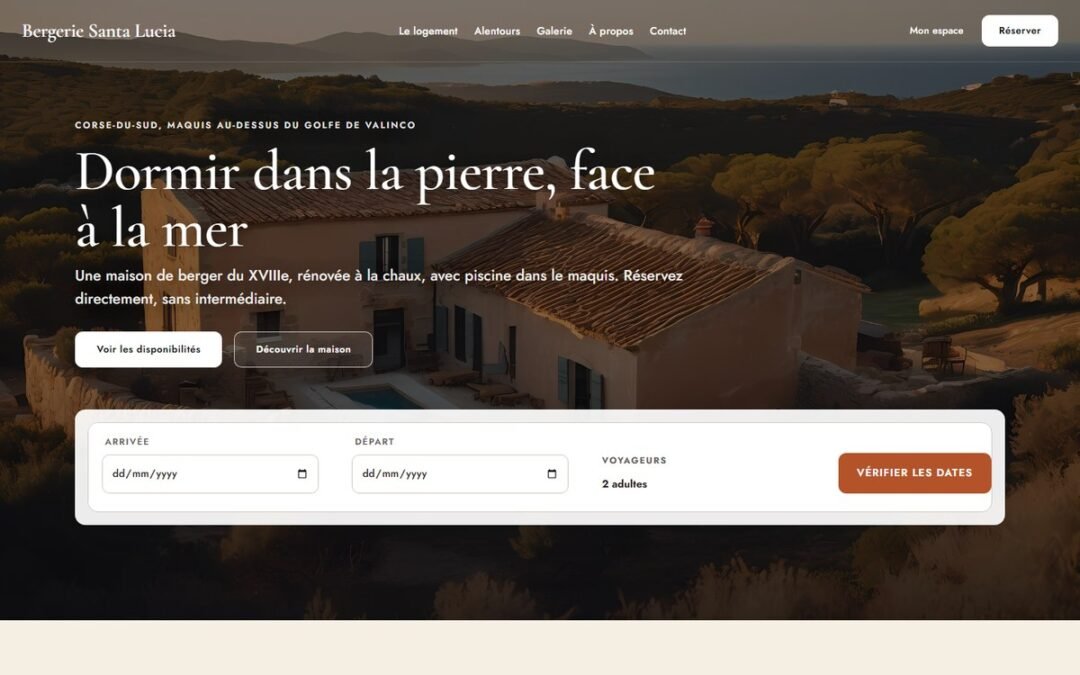 Créer un site de location saisonnière avec une IA et WordPress